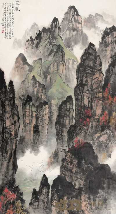 李国华 雁荡灵岩 立轴 178×95cm